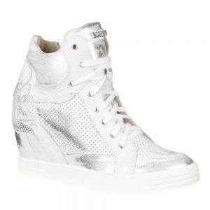 Sneakersy Exclusive Roberto 474/D Srebro - Biały || Srebrny